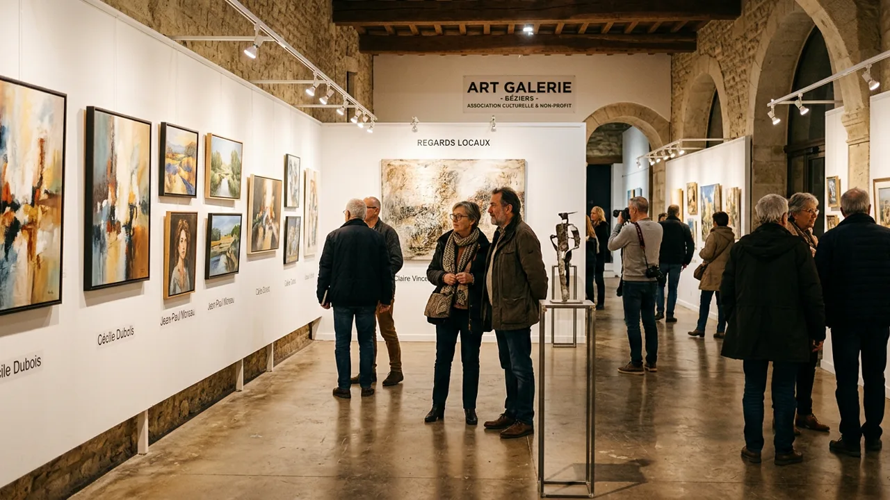 Espace d'exposition de l'association culturelle ART GALERIE à Béziers